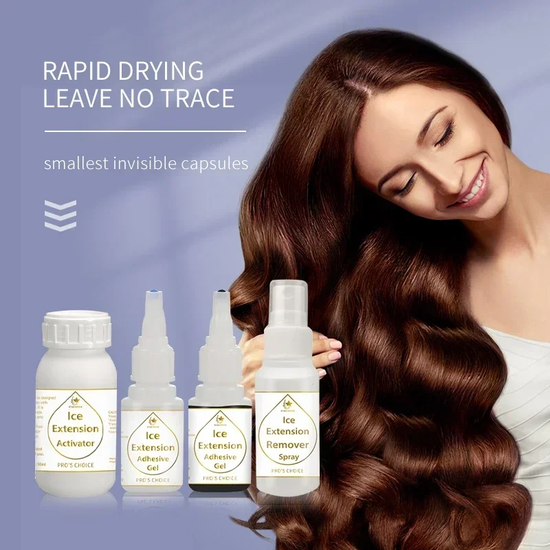 A Human Hair Extension Cold Gel Ice Hair Extension Activator
