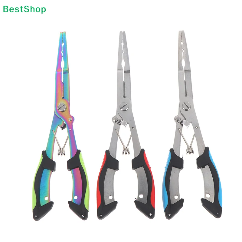 〔R〕Stainless Steel Fishing Pliers: Multi-Function Fishing Tool with Non-Slip Handle | Saltwater Resistant Fish Hook Remover
