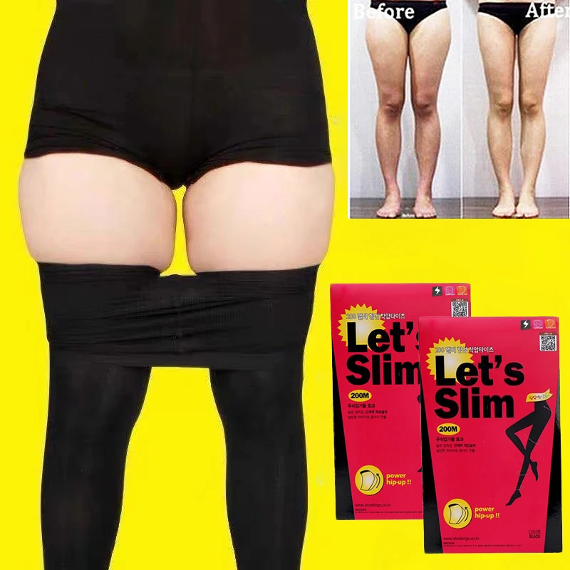 Women Let's Slim Tights Fashion Abdomen Buttocks Outwear Pantyhose Female High Waist Slim Stocking Compression Seamless Stocking