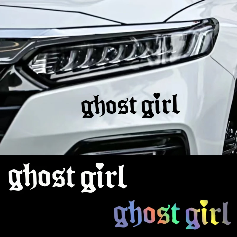 1PC Ghost Girl Car Stickers Waterproof for Auto Rearview Mirror Body Window Vinyl Decals Funny Moto Tank Halloween Decoration