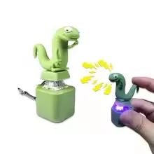 Lizard Button Keychain with Sound & Light