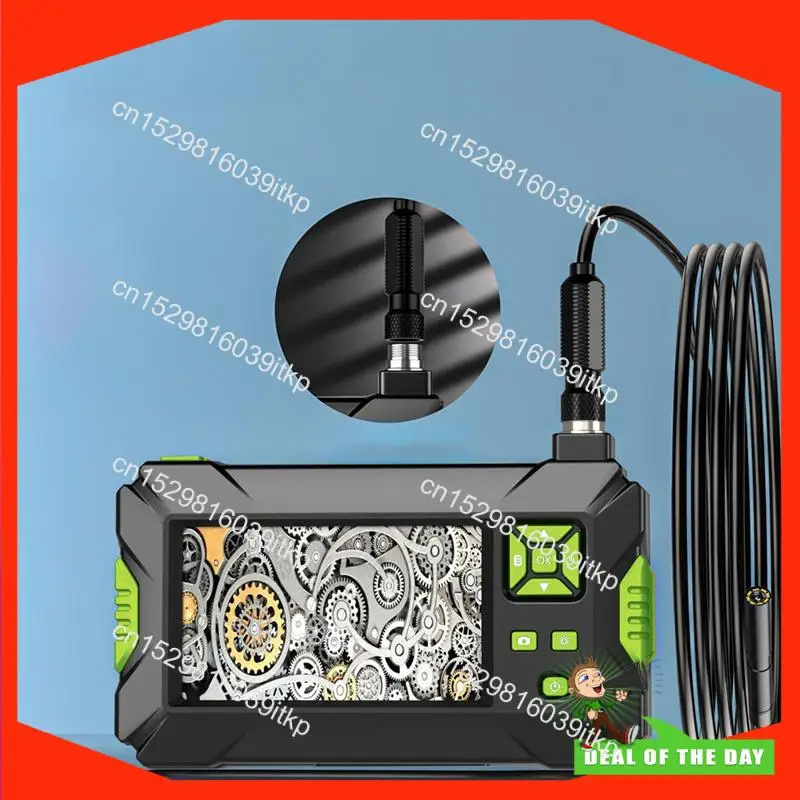 กล้องตรวจสอบท่อแบบมีไฟ LED รุ่น August HD Borescope เลนส์ 8 มม. กล้องตรวจจับภาพแบบวิดีโอ สายแข็ง