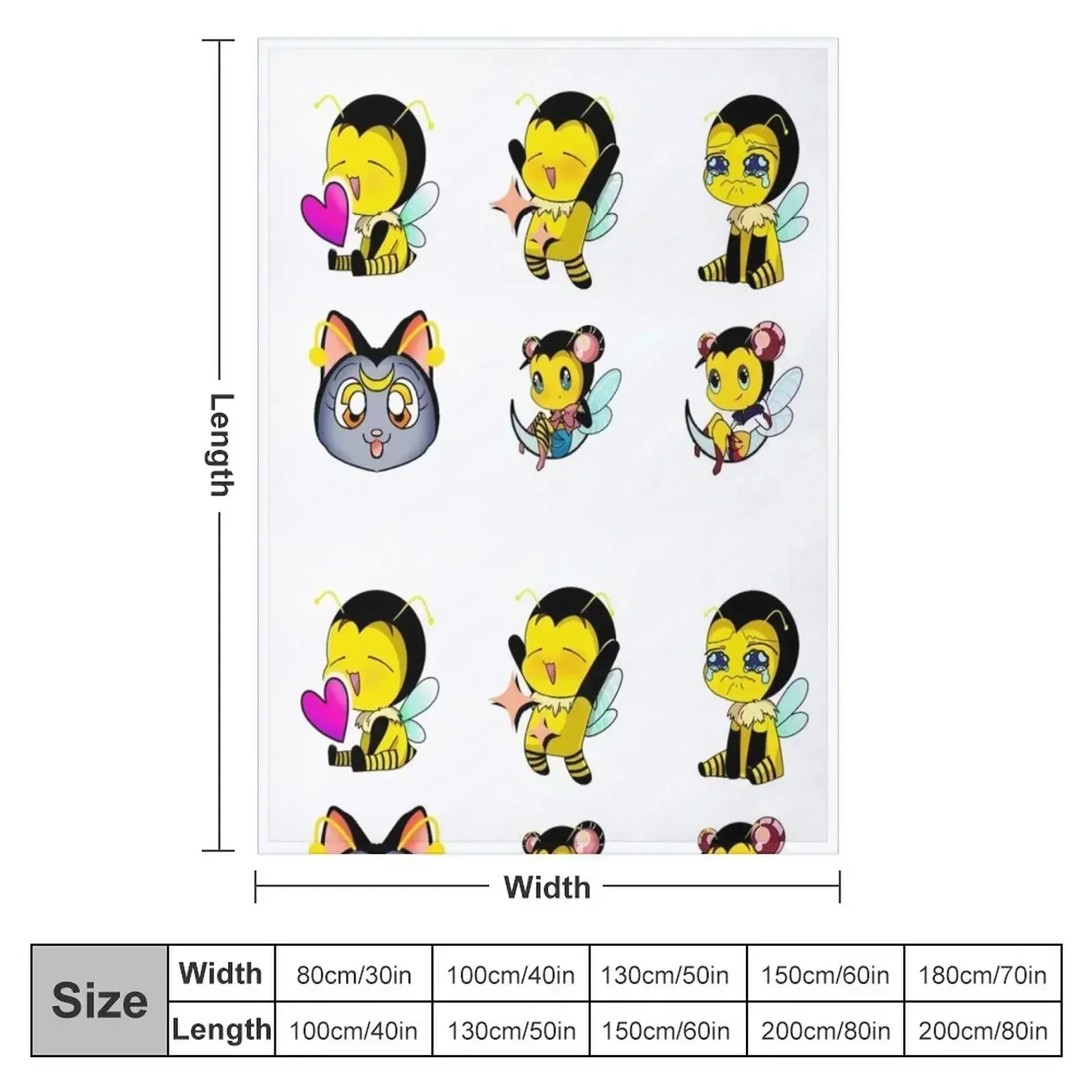 Emotes Throw Blanket Quilt Extra Large Throw Stuffeds Blankets For Baby Plush heavy to sleep Blankets