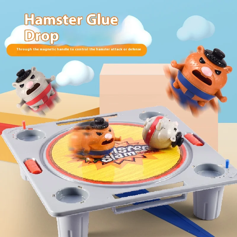 Hamster Sumo Children\'s Board Games Multiplayer Wrestling Fighting Cartoon Family Party Interactive Gathering Table Games Toys