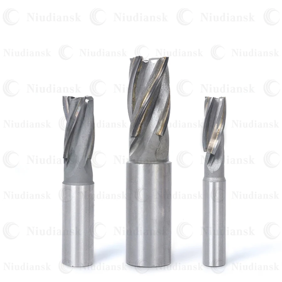 Inlaid Alloy Straight Shank Tools 12x26x87-F3-M12 BK10 14x32x95-F3-M14 BK30 CNC Lathe Spiral Milling Cutter Hard Alloy End Mill