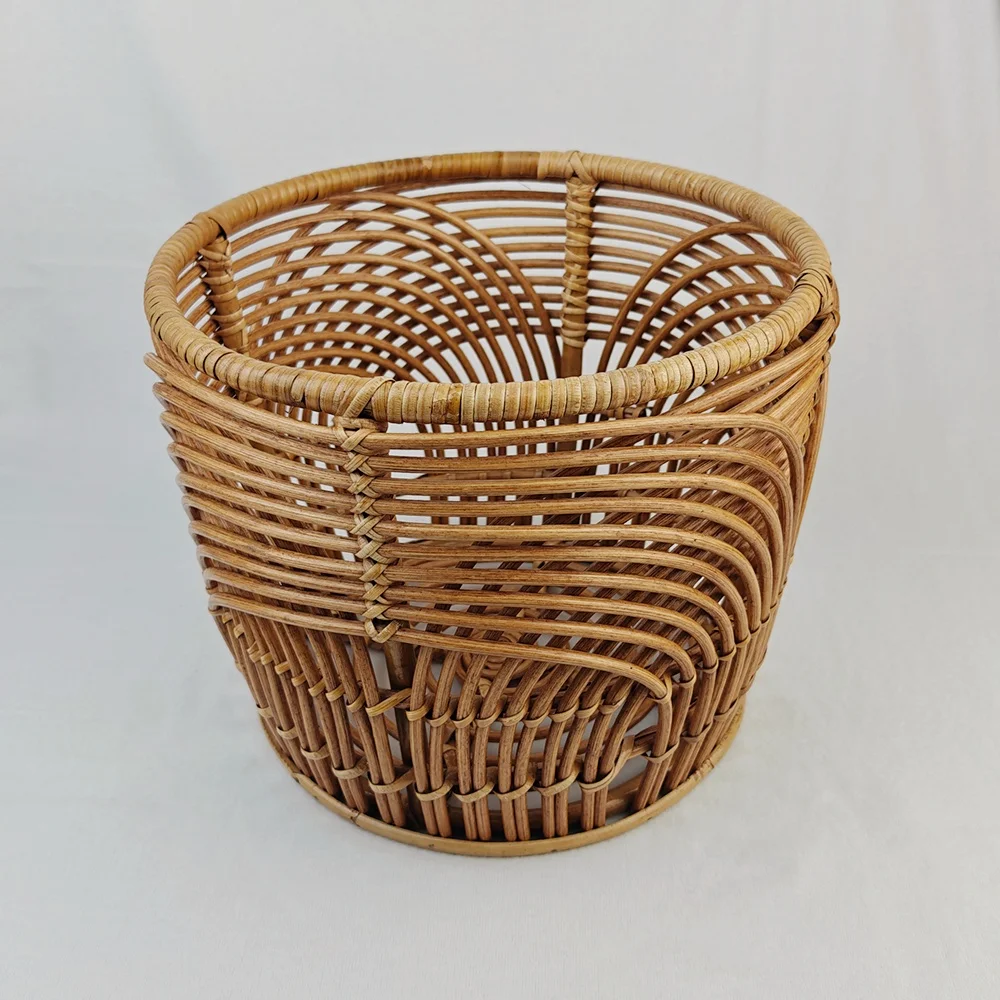 Handmade Newborn Photography Props Basket Baby Posing Chair New Born Photo Prop Furniture Baby Rattan Tub Crib Fotografia