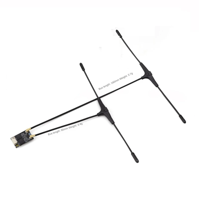 Elrs 915Mhz Gemini Rx Dual Receiver Met 160Mm En 90Mm Antenne Voor Rc Fpv Racing Drone