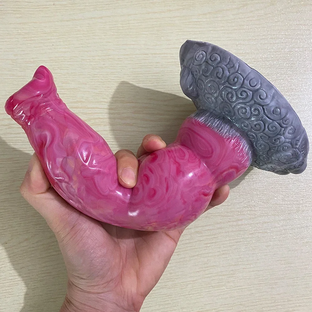 قضبان اصطناعية كبيرة من السيليكون قضيب حيواني واقعي ألعاب جنسية كبيرة شرجية للنساء جهاز استمناء لتدليك المهبل تحفيز متجر الجنس 18