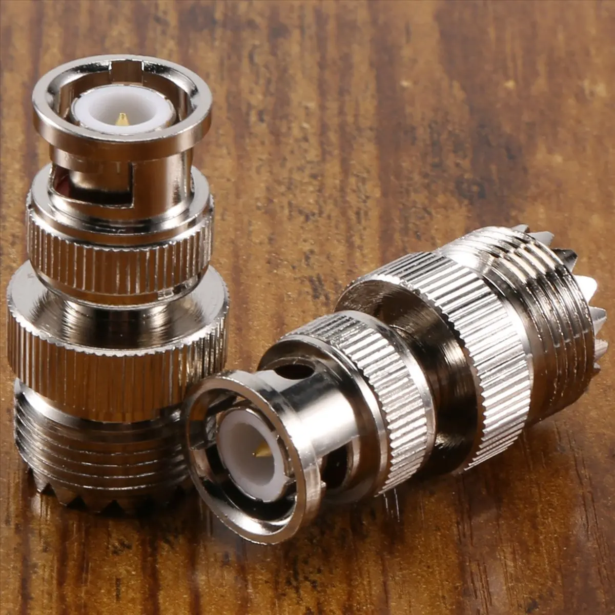 A77K 2 Pcs BNC Male Plug to UHF SO239 Female RF Coaxial RF Connector