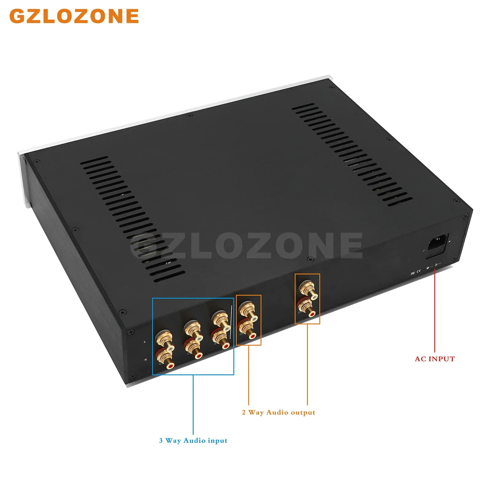 GZLOZONE HI-END Stereo ECC82 قاعدة مضخم أنبوبي فراغ على U.S Rogue99 Preamp