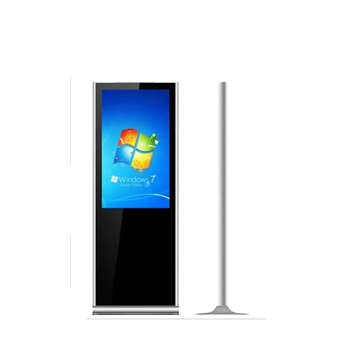 High Efficiency Advertise Player Lcd Indoor Touch Floor Standing Kiosk Advertising Display Screen for Shopping Mall for Sale