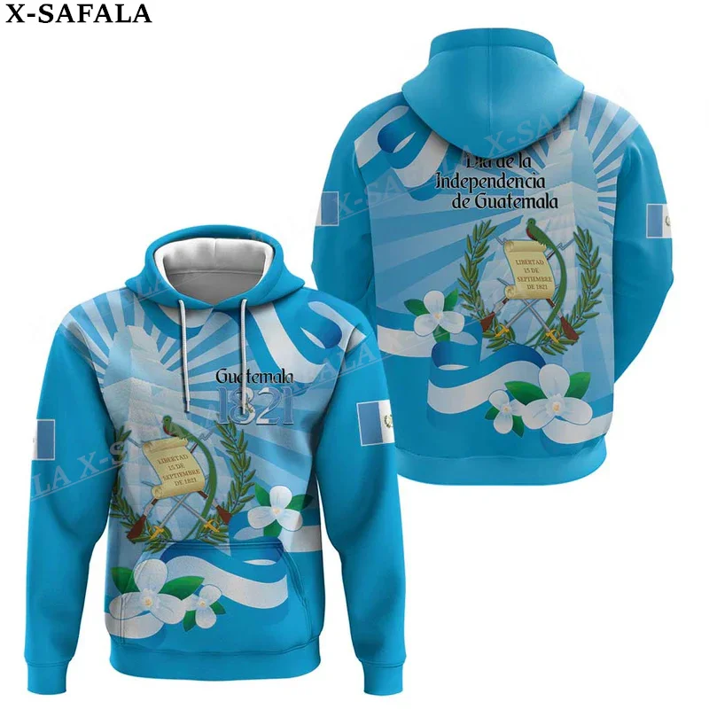 

Guatemala Coat Of Arms Flag 3D Print Zipper Hoodie For Men Pullover Sweatshirt Hooded Jersey Tracksuit Outwear Coat Casual-2