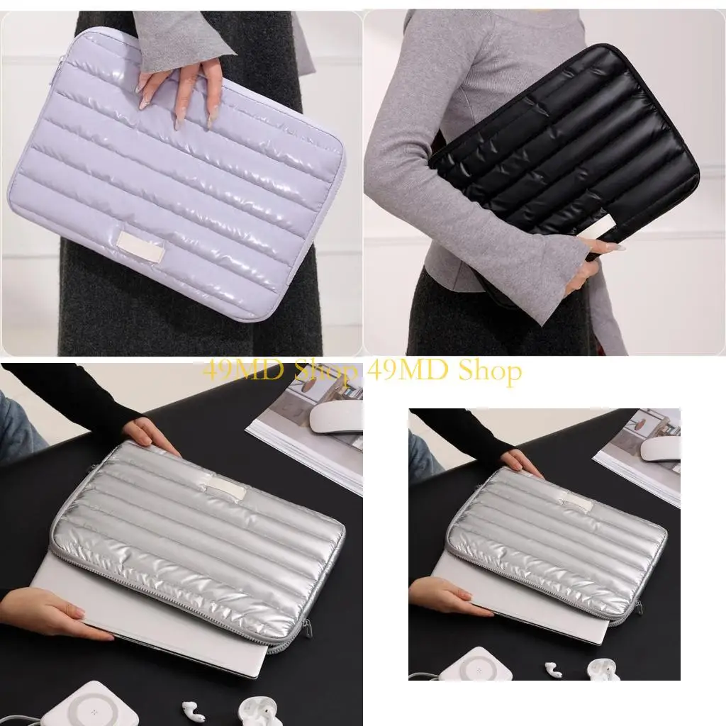 

49MD Модный чехол для хранения для компьютера 13 14 дюймов, практичный стеганый чехол для ноутбука для женщин и мужчин, для или