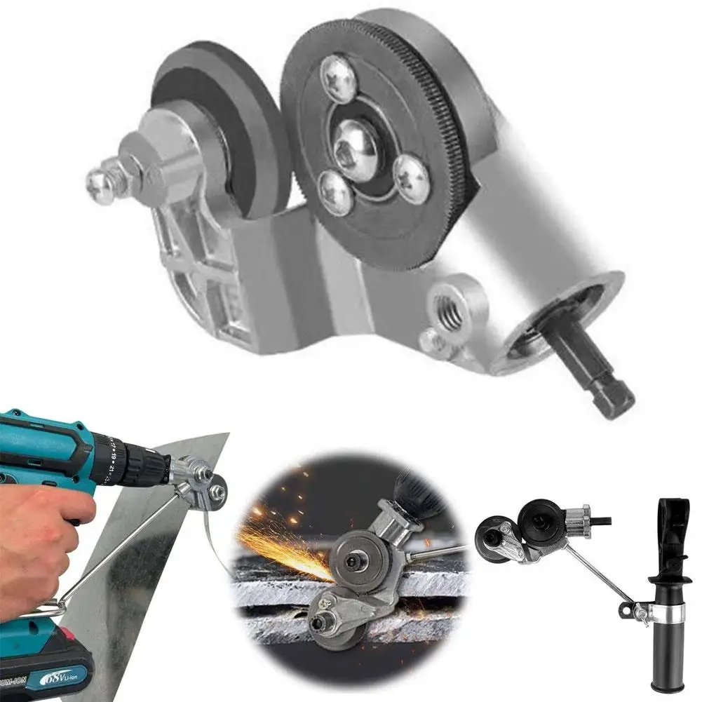 Electric Drill Plate Cutter Metal Sheet Cutting Tool Multi-Function Conversion Lithium Drill Universal Punching Scissors Machine
