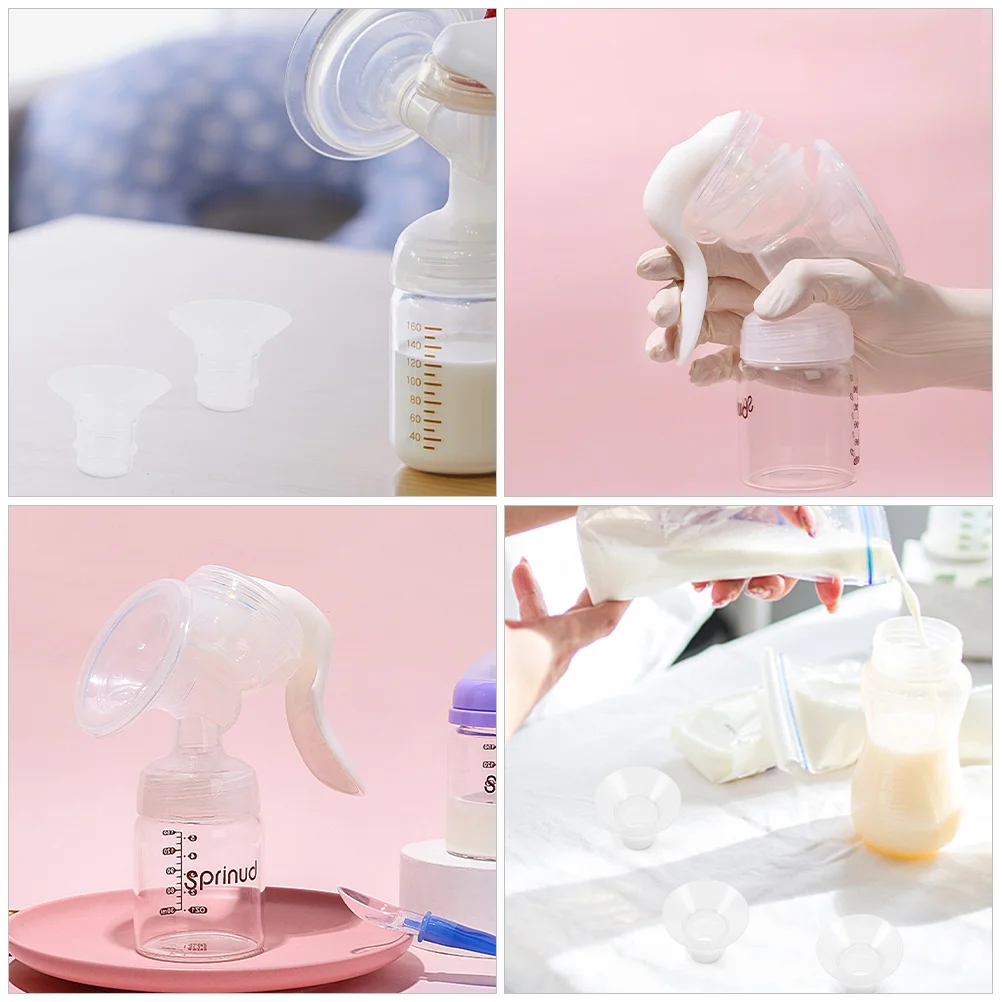 8 Pcs Breast Pump Converter Flange Inserts 20mm Hands Free Diaphragm 18mm 17mm Silica Gel 21mm 15mm for Electric