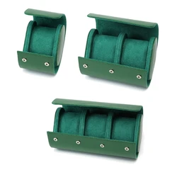 Watch Roll Travel Case Portable Vintage Leather Watch Display Case Watch Storage Box Watch Organizers for Women Men Gift