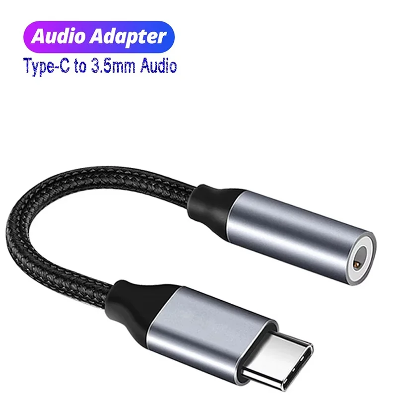 Daily Earphone Converter Accessories Type C To 3.5mm Adapter For iPhone 16 15 Xiaomi Huawei Realme Office Headset Converter Gear