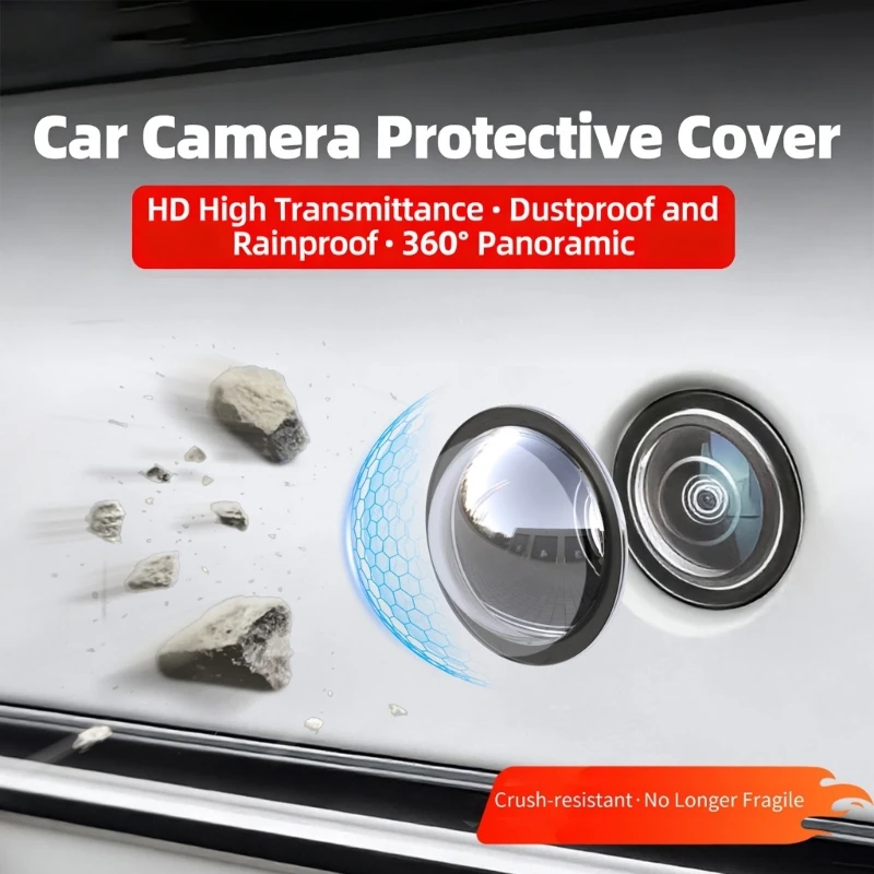 New Car Camera Lens Protector Cover For 360° Car Reverse Camera Dustproof and Rainproof CoverRear View Backup Camera Cover view 4