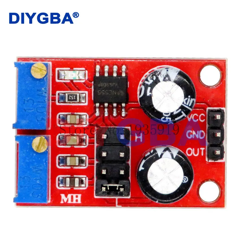 

100PCS NE555 pulse frequency adjustable duty cycle square wave modules rectangular wave signal generator stepper motor driver