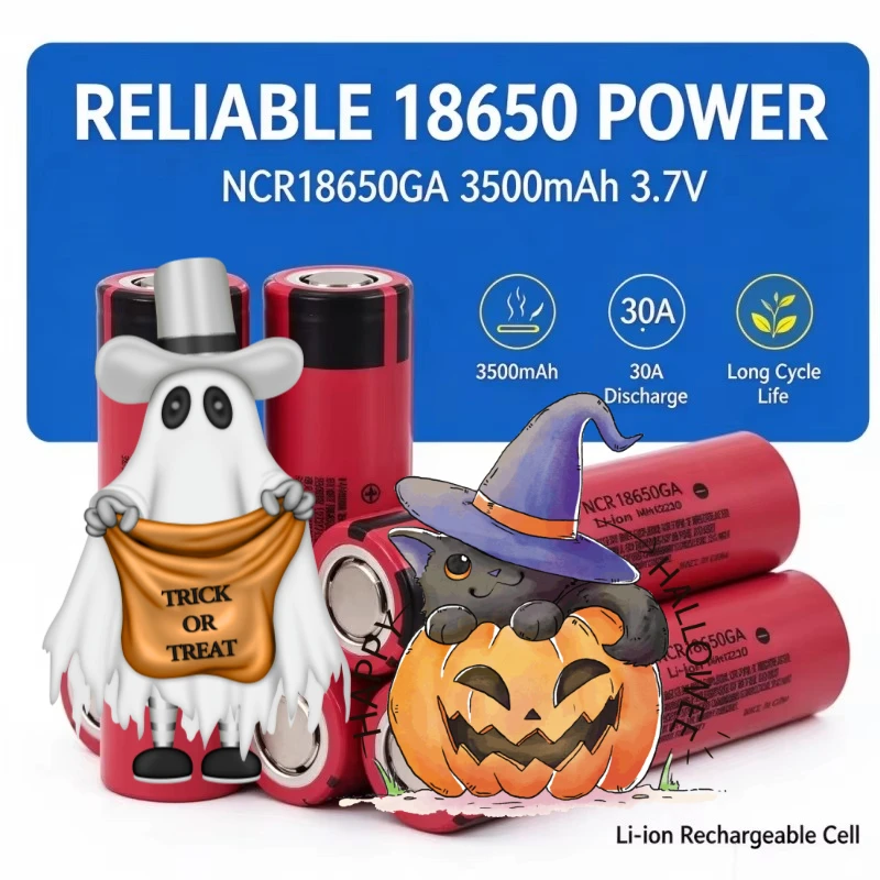 18650 Lpega NCR18650 GA Li-ion Battery Pack 3.7V 3500mAh 30A Discharge Rechargeable Cell for Flashlight & Power Tools
