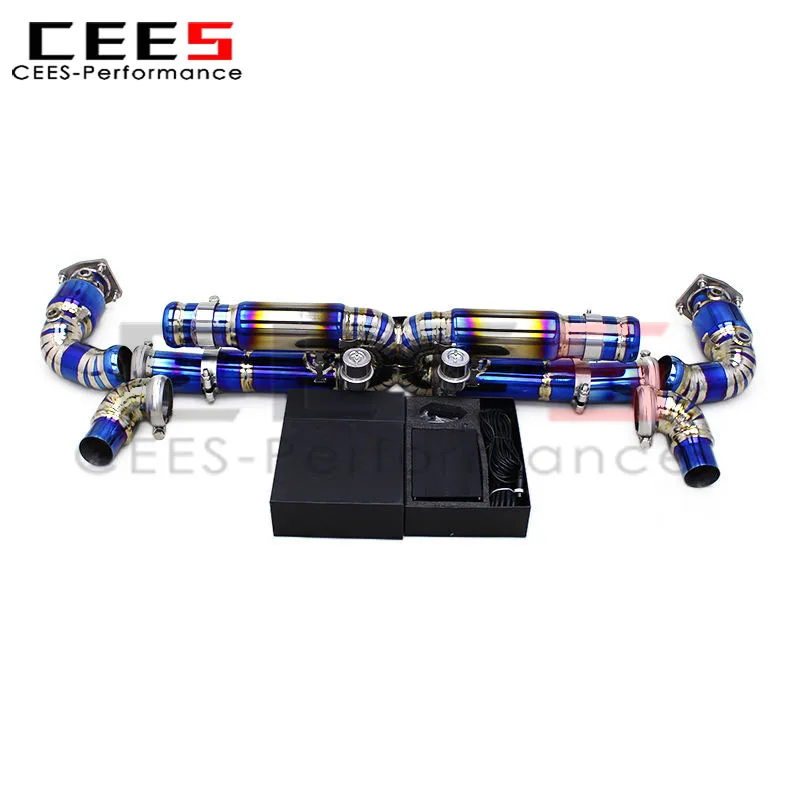 

cees Performance Exhaust for Porsche 911 997/997.2 Turbo S 3.8T 2010-2013 Catback Muffler with Vacuum Valve Car Exhaust Pipes