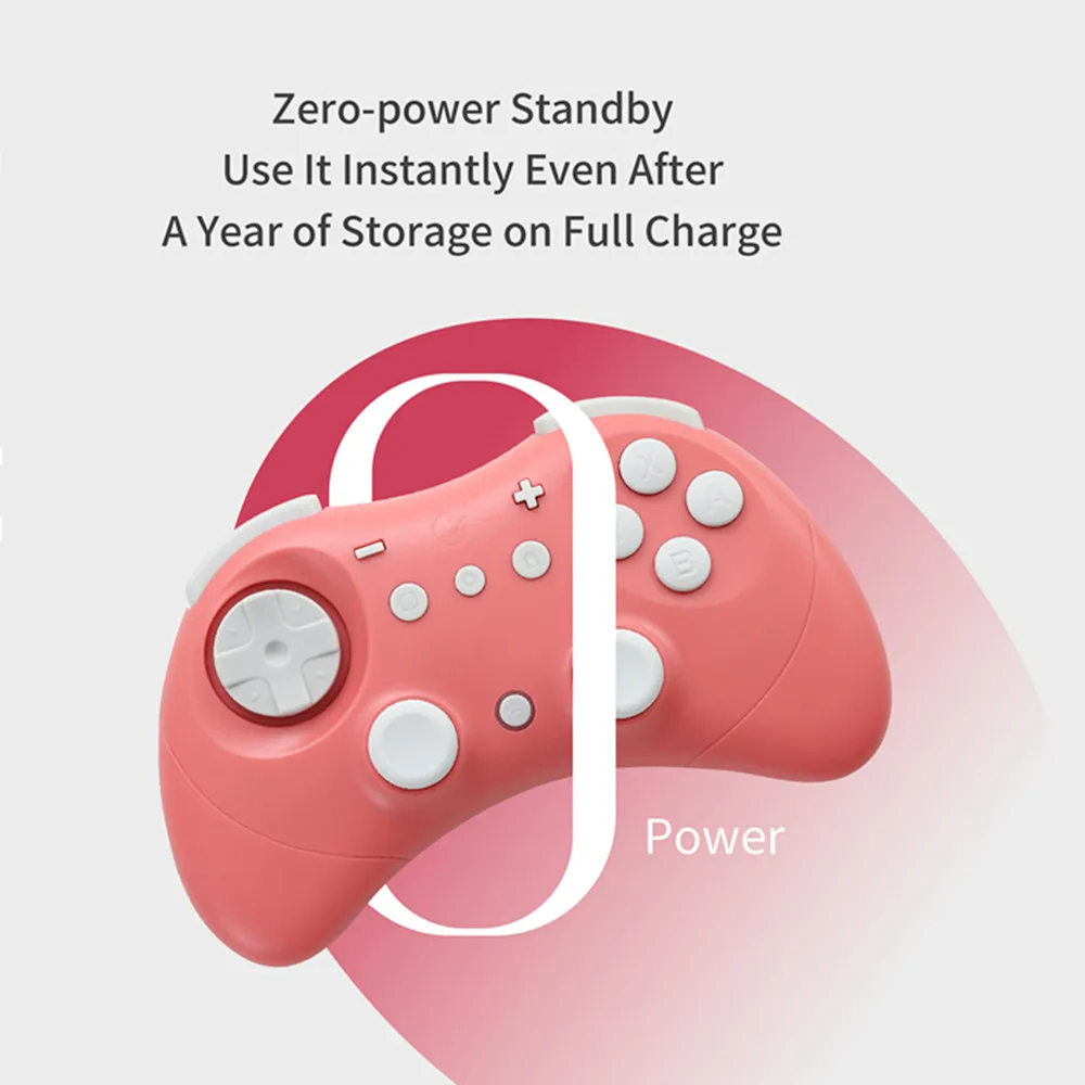 وحدة تحكم GuliKit Elves 2 في قاعة الألعاب للتبديل، Windows، iOS وAndroid RED / أسود بلوتوث Gamepad