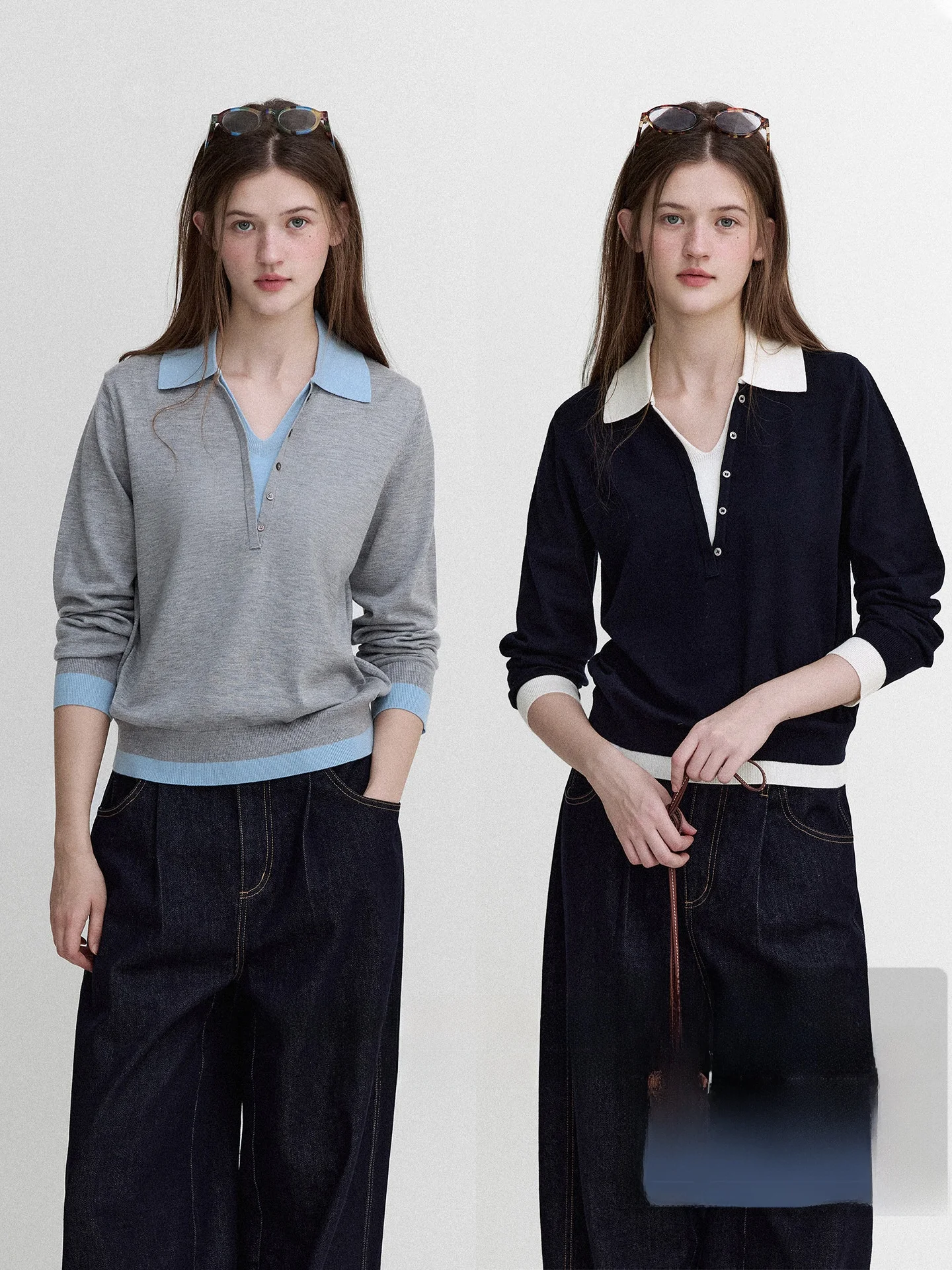 

Женский вязаный свитер LetM в винтажном стиле, весенняя мода, с цветовыми блоками, из смесовой шерсти и шелка, удобный, с длинным рукавом, круглым вырезом