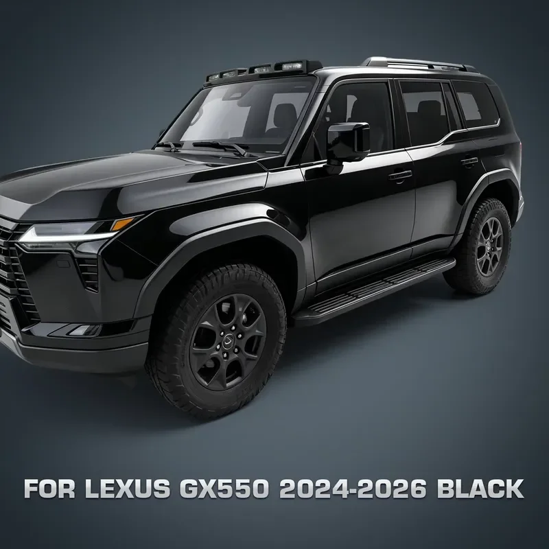 Roof light strip for GX550 2023 2024 2025 2026 4 lens LED light set, off-road roof frame light, driving light
