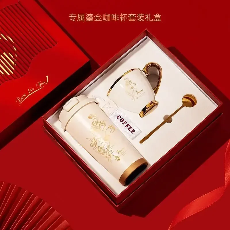 Gift set Insurance advertising company opens to send female employees Employee activity gifts Lily of the Valley cup light