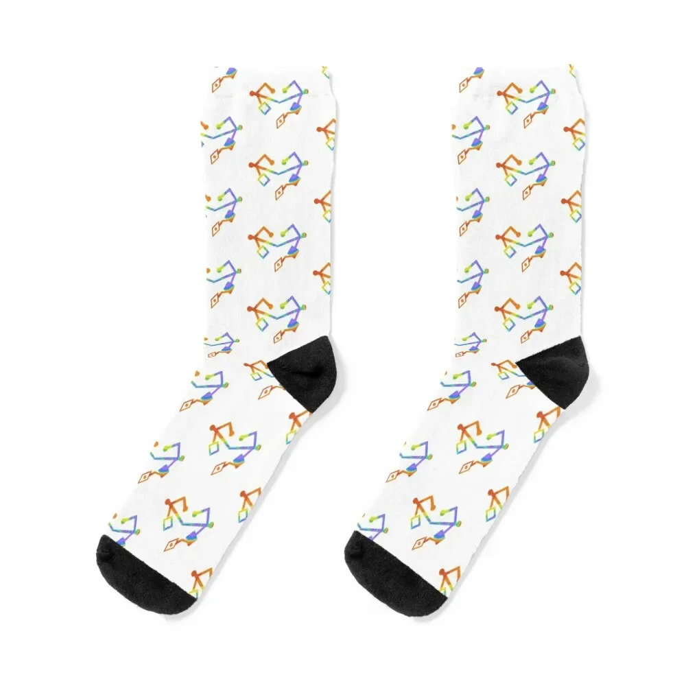 She Rainbow Heart Marble Socks louco antiderrapante esporte masculino meias femininas