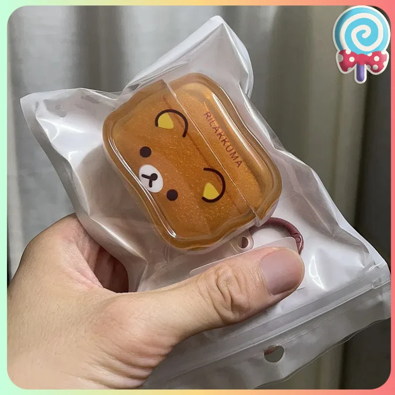 2026 New Cartoon Bear Airpods Protective Case Wireless Bluetooth Earphone Cover Compatible  Apple Pro Headsets Second Generation