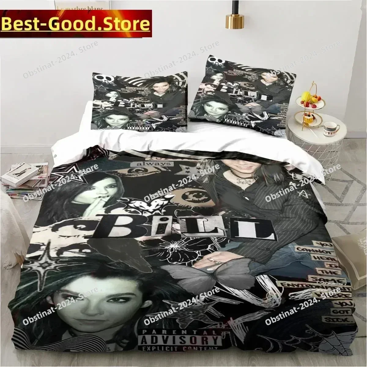 3D Print Tokio Hotel Bedding Set Printed With Pillowcase Bed Duvet Cover Soft Single Double Queen Super King Size boys Adult