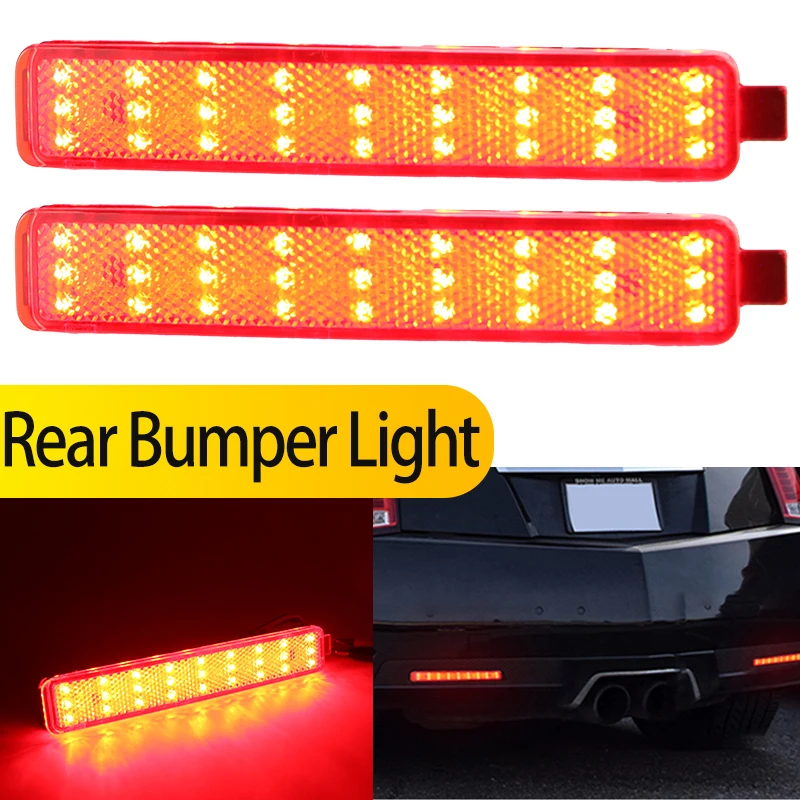 

2 шт. светодиодных задних бамперных фонарей-отражателей для Buick Enclave 2008-2012, Cadillac CTS CTS-V седан 2007-2013, GMC Acadia 2007-2016, красные, 12В