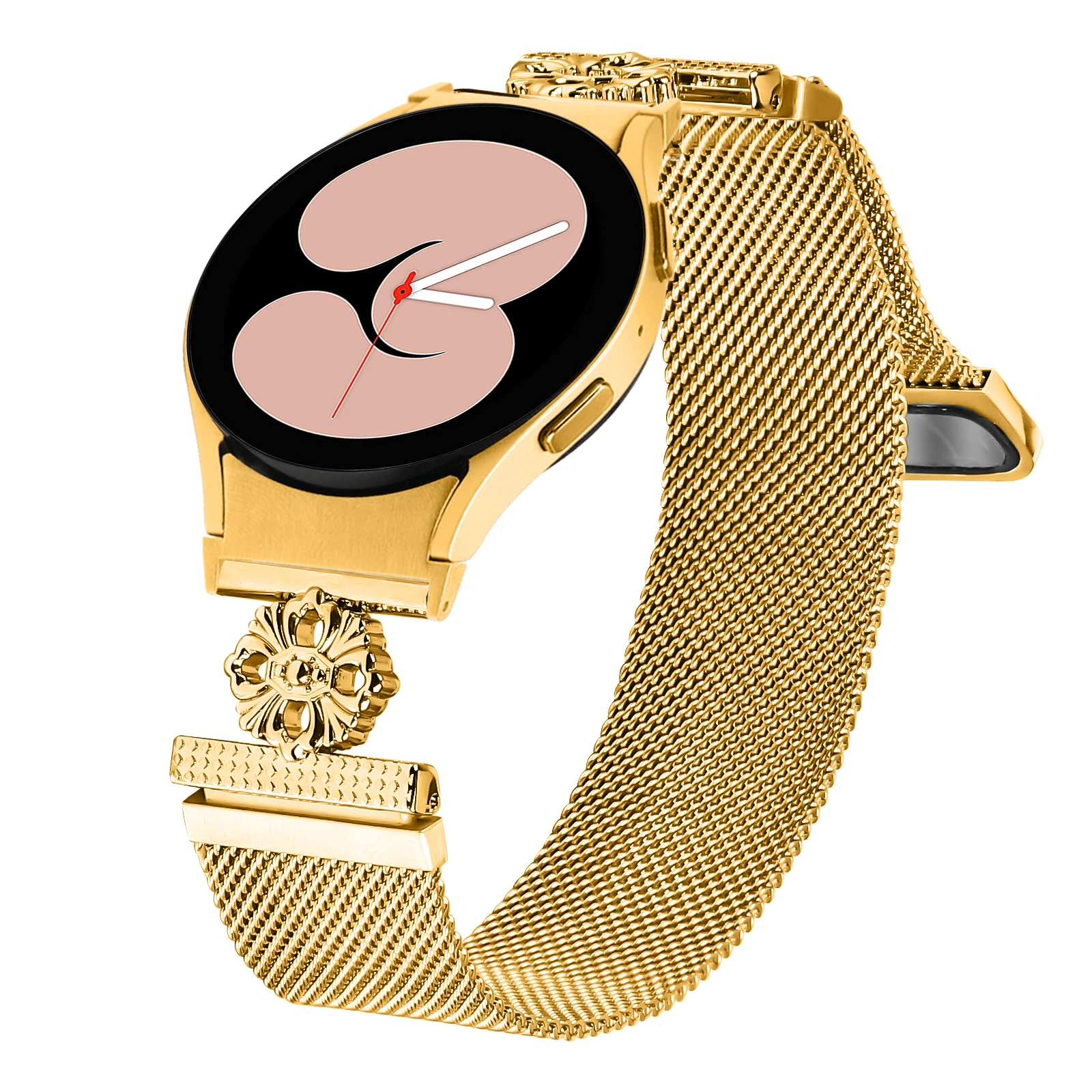 Quick fit milanês sem lacunas banda para samsung galaxy watch7 6 5 4 banda pulseira milanesa galaxy watch6 5 4 pulseira de laço magnético