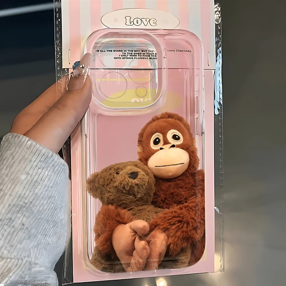 

Phone Case - Humorous Monkey Design Phone Case, with Iphone 17, 16E, 16, 15, 14, 13, 12, 11 Pro Max, Mini, , with TPU soft back