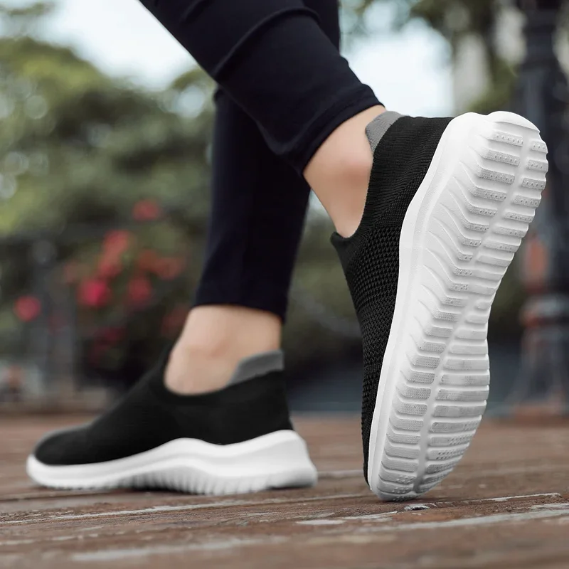 Womens Flats Shoes Autumn Tenis Feminino Breathable Mesh Sneakers Light Round Toe Flat Tennis Woman Shoes Outdoor Gym De Mujer