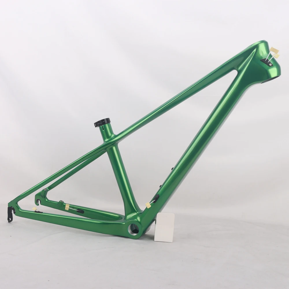 Winowsports 24er Carbon Kids MTB Frame Metal Green Gloss QR 135*9mm BSA68 Children Mountain Bike Frameset  24er*1.75＂