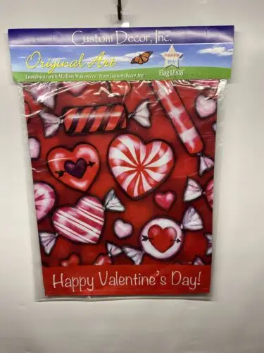 Custom Decor Valentine's Candy House Flag 12