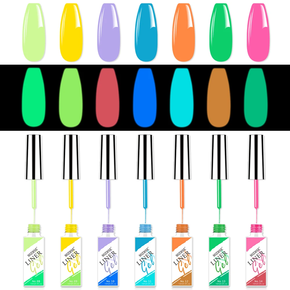 

MIZHSE 7/10/14PCS/Set Nail Art Gel Nail Polish 10ML Painting Gel Semi Permanent Varnish Hybrid UV LED Gel Polish For Manicure