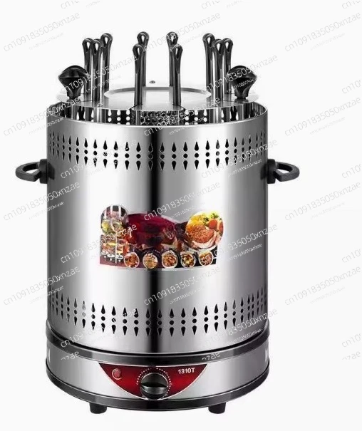 

Electric barbecue grill skewer machine smokeless hanging stove small mutton skewer grill machine with 30 forks
