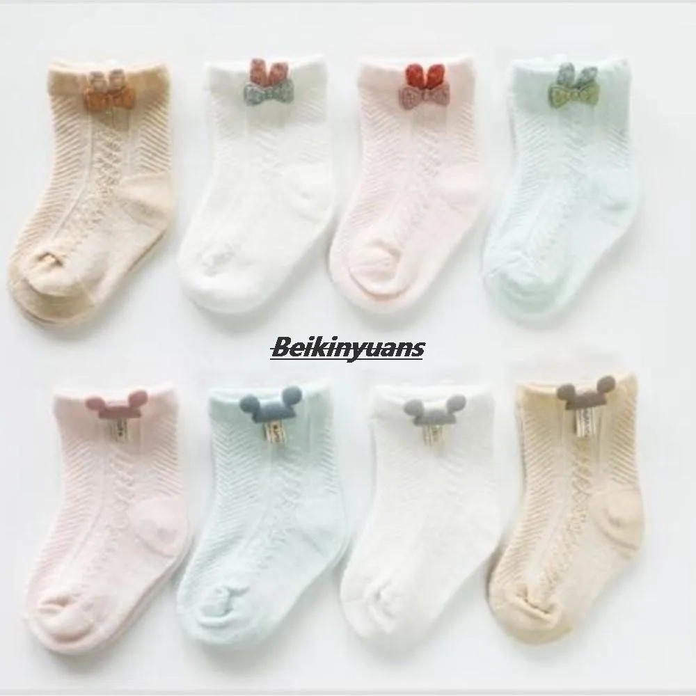 New born sock summer thin boy girl lovely toddler socks breathable mesh baby socks breathble sokken chaussette fille