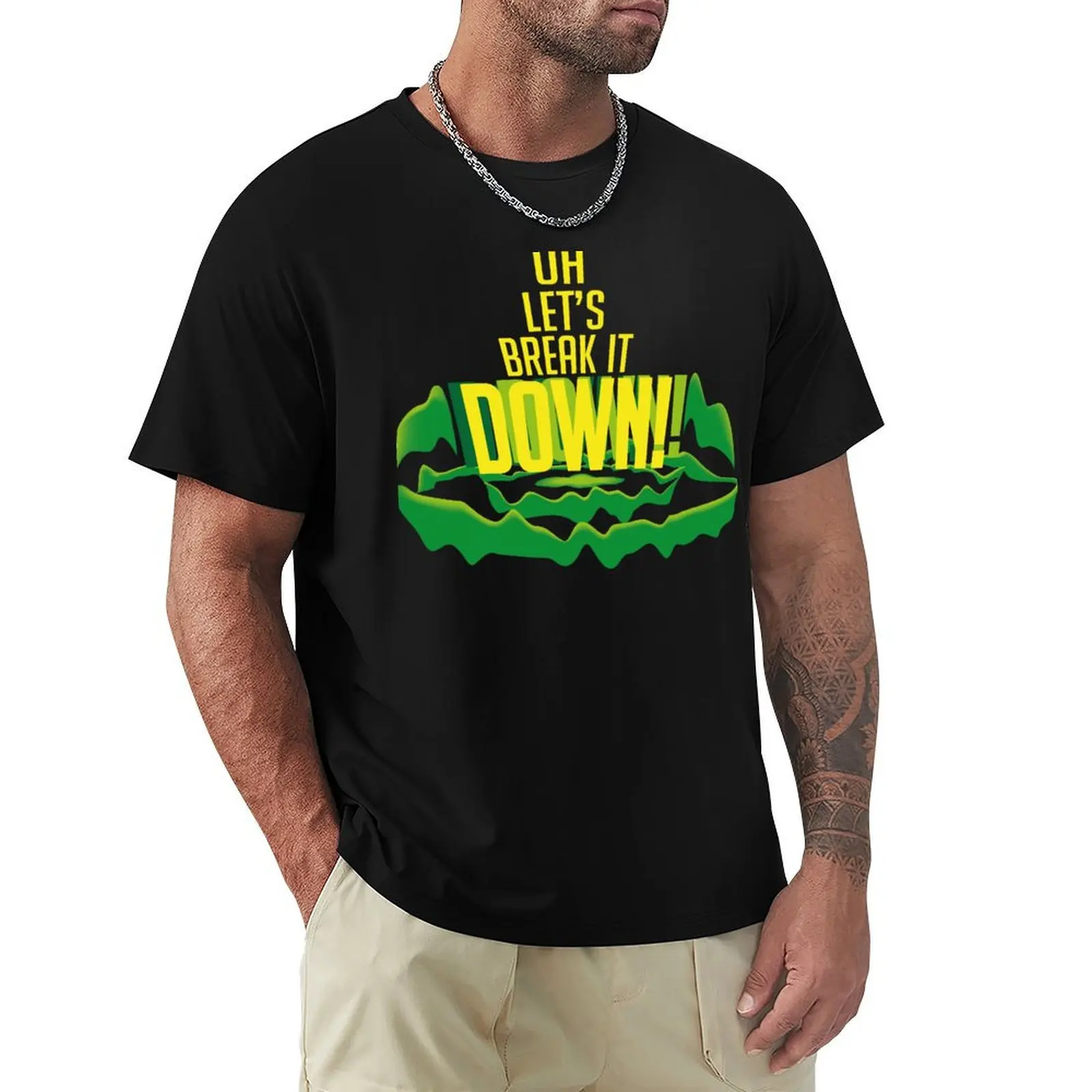 Let's break it down T-Shirt Basic Solid Color Short Sleeve T-Shirt