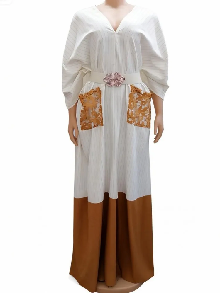 

African Dresses for Women Plus Size Dashiki Abaya Polyester Maxi Dress Africa Clothes Ankara Dresses 2026 Spring Autumn Outfits