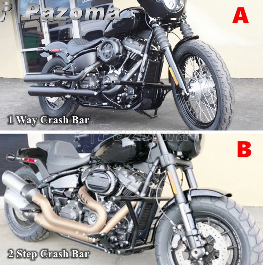 Zderzak suwakowy silnika do Harley Softail 2018-2023 Street Bob FXBB FXBBS Low Rider FXLR FXLRS FXST Fat Bob FXFB FXFBS — zdjęcie 4