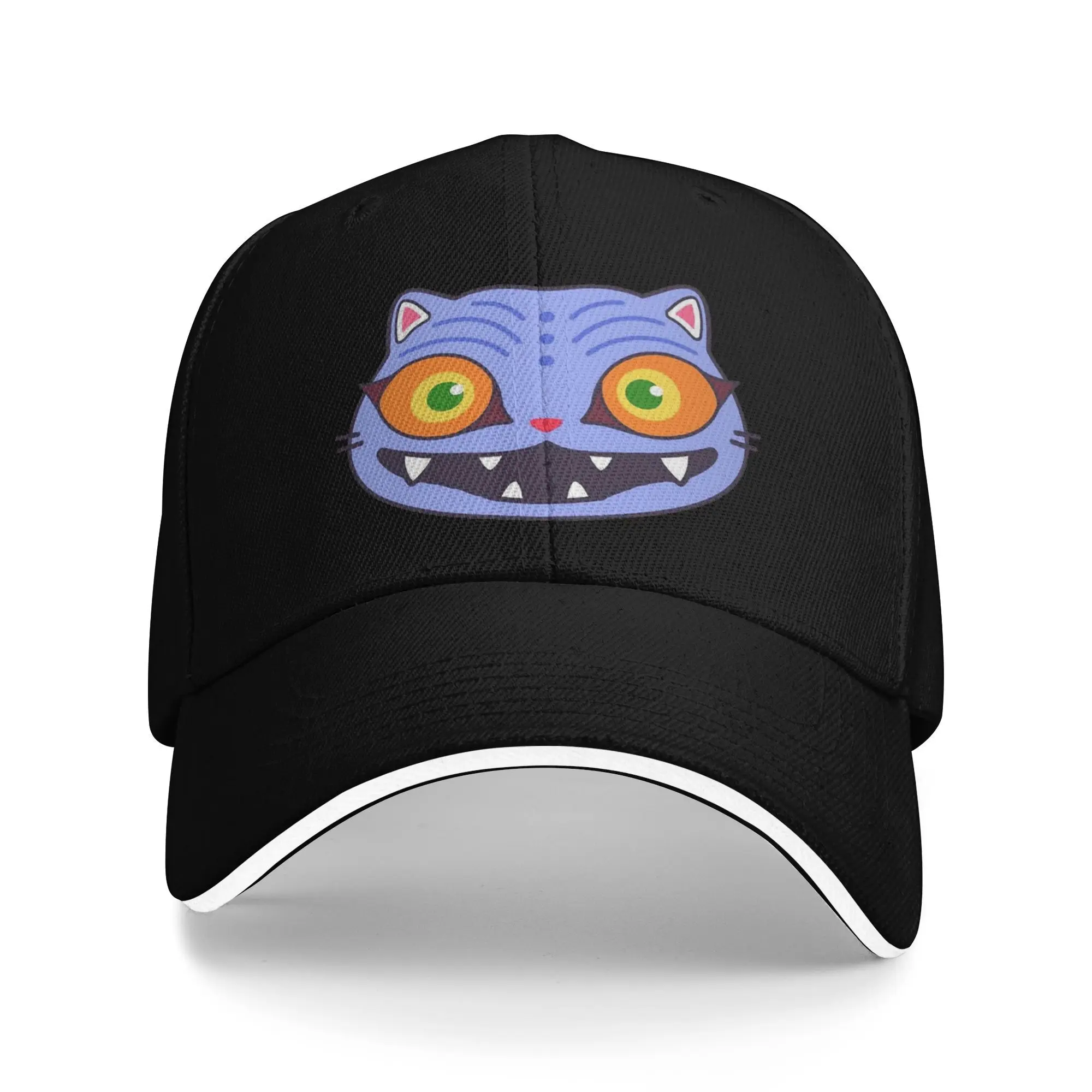 

Kpop Demon Hunters Blue Tiger Face Бейсбольная кепка Huntrix Повседневная шляпа дальнобойщика Летняя пара Женская кепка для бега в стиле хиппи Snapback