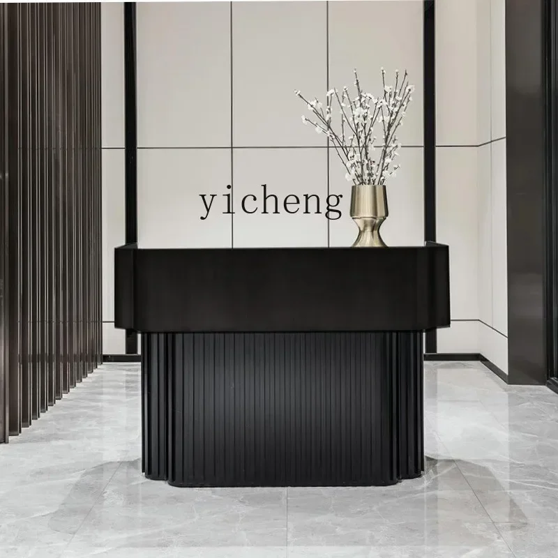 ZC light luxury checkout page front desk high-end simple modern reception desk home accessories