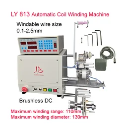 LY 813 Avvolgitore automatico di alta qualità per avvolgitore di bobine per nuovo trasformatore di energia e dimensioni integrate del filo di lamina di rame