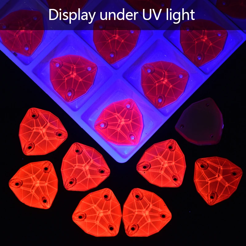 OLeeya K9 Glas Neon Aufnähbare Strass-Steine DIY-Zubehör Fluoreszierende Nähkristalle стразы für Kleidungsdekorationen – Detail 3