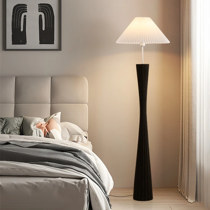 Modern Creative Little Waist Design Floor Lamps Fabric Lampshade LED Standing Light Living Room Sofa Bedroom Lighting Fixtures