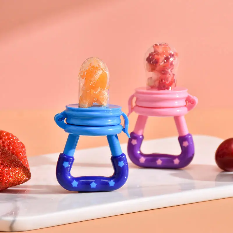 Baby Feeding Spoon Fruit Grinding Pacifier Complementary Bites Silicone Mesh Baby Feeding Tableware